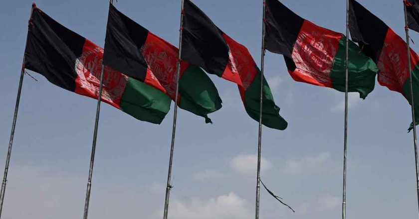 Taliban shots fired on Hoisting the Flag of Afghanistan